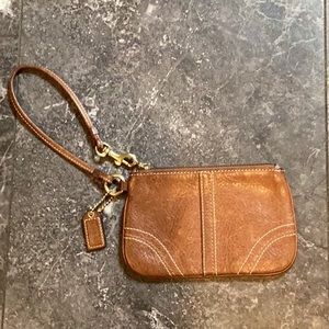 Vintage Coach Leather Wristlet